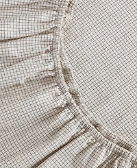 Calvin Klein Printed Washed 200-Thread Count Cotton Percale 4-Pc. Sheet Set