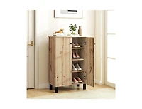 Slickblue 4-Tier Shoe Storage Cabinet with Removable Shelves & Doors