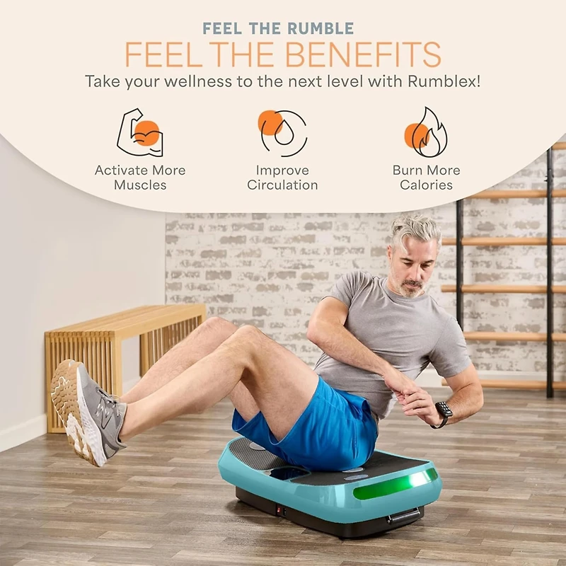 Lifepro Rumblex 4D Vibration Plate Exercise Machine – Triple Motor Oscillation