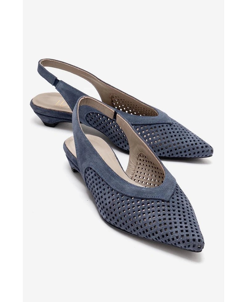 Forever and Always Women's Shoes Lieve Leather Slingback Pump