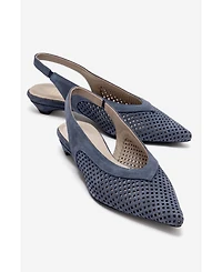 Forever and Always Women's Shoes Lieve Leather Slingback Pump