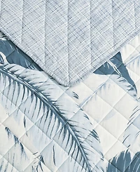 Tommy Bahama Home Vintage Palms Cotton Reversible 3-Pc. Quilt Set, King