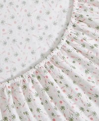 Tommy Bahama Home Pickleball Palm 200-Thread Count Washed Cotton 4-Pc. Sheet Set