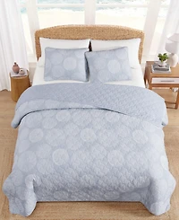 Tommy Bahama Home Ocean Island Cotton Reversible 3-Pc. Quilt Set
