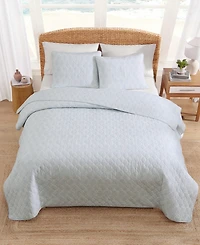 Tommy Bahama Home Line Palms Cotton Reversible 3-Pc. Quilt Set