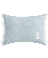 Tommy Bahama Home Ocean Bay Pineapple Cotton Decorative Pillow, 12" x 16"