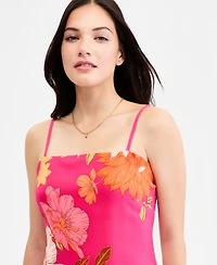 Vince Camuto Women's Printed Challis Midi Dress
