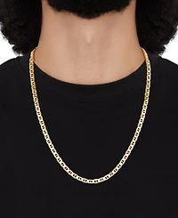 Lightweight Polished Mariner Link 24" Chain Necklace (5.5MM) in 14k Gold