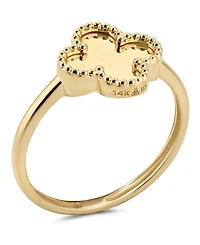 Devata Clover Ring in 14K Gold, Size 7, approx. 1.7 grams