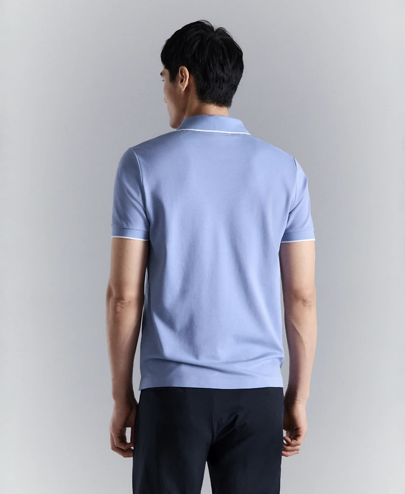 Mango Men's Comfort Stretch Pique Polo Shirt