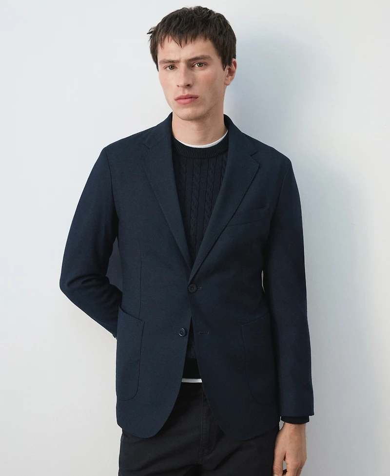 Mango Men's Slim-Fit Pockets Jacket