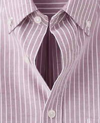 Mango Men's Cotton Striped Regular-Fit Oxford Shirt