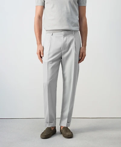 Mango Men's Cold Wool Regular Fit Pants