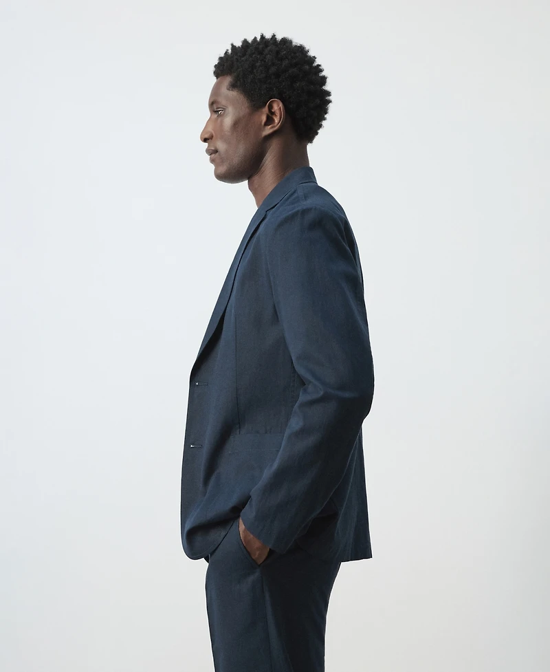 Mango Men's Linen-Lyocell Blend Slim-Fit Suit Blazer