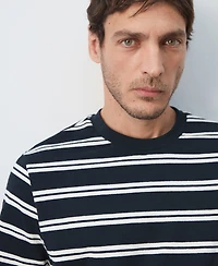 Mango Men's Regular-Fit Striped T-Shirt