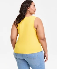 On 34th Trendy Plus Bikini Graphic Tank Top, Macy's Exclusive