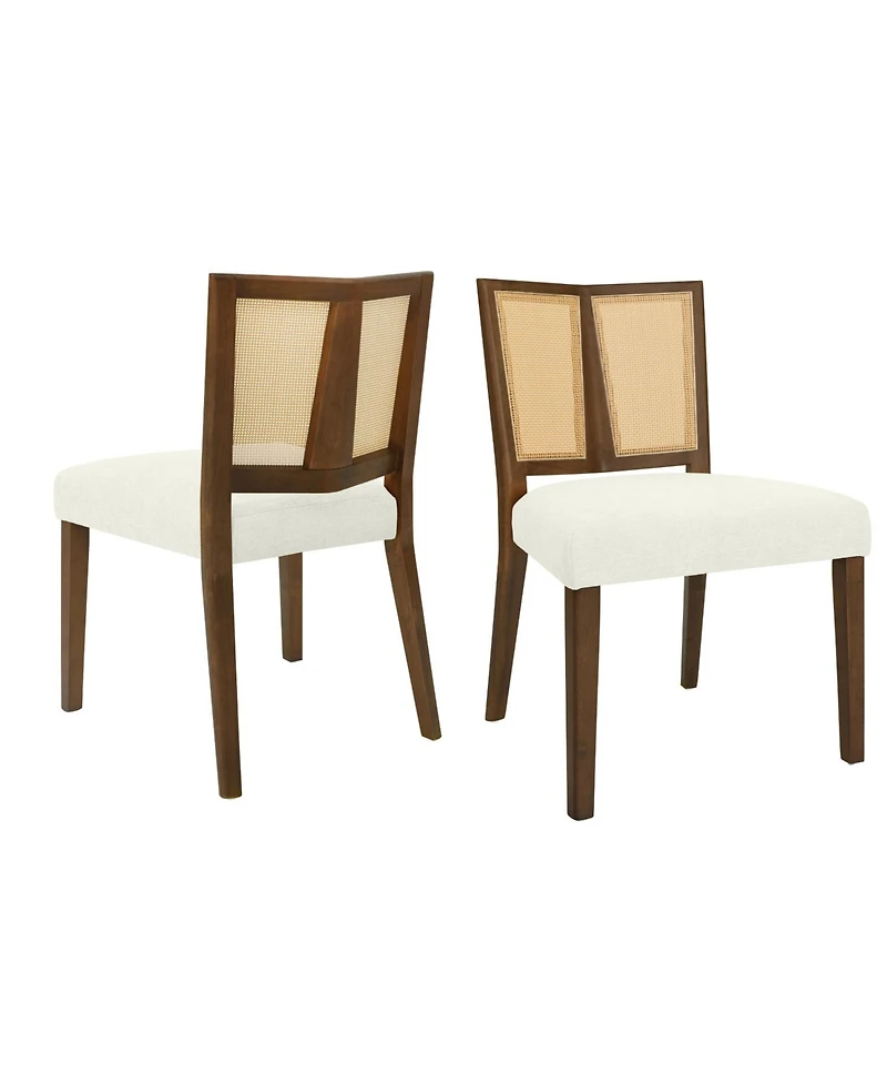 Streamdale Furniture Rattan Dining Chair Without Arm Set of 2