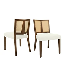 Streamdale Furniture Rattan Dining Chair Without Arm Set of 2