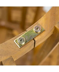 Streamdale Furniture Outdoor Round Top Acacia Wood Dining Table,Round Bistro Table