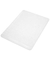 Workonit 46" x 60" Office Chair Desk Floor Mat for Low Pile Carpet, Clear