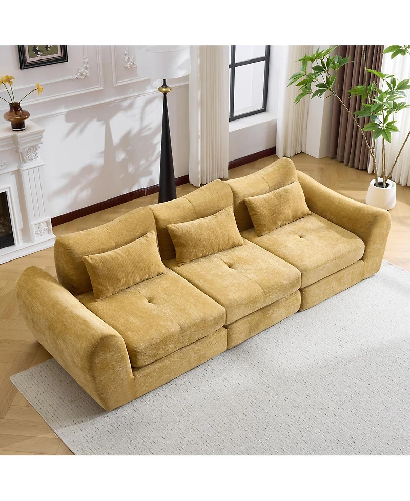 Streamdale Furniture Modular Cloud Sofa, Convertible Folding Sofa Bed, Sectional Cushioned Sofa