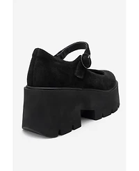 Forever & Always Shoes Women s Orina Leather Platform Mary Jane Shoe