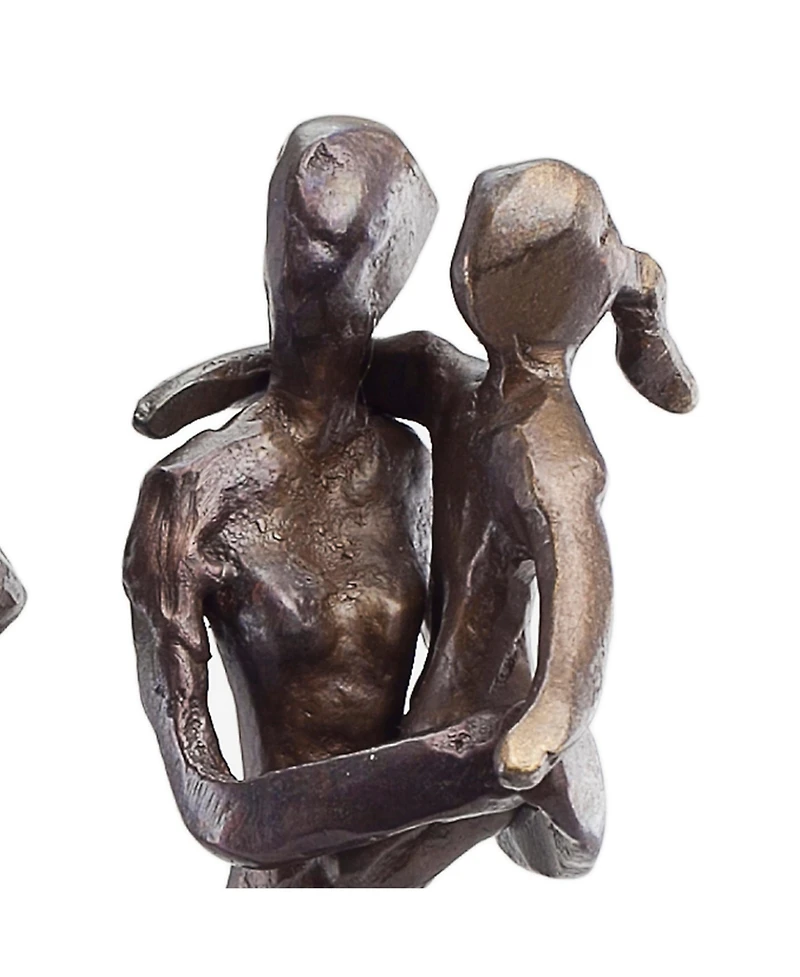 Danya B. Parents Carrying Children Bronze Sculpture
