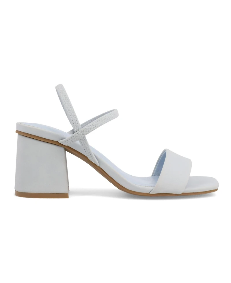 Mia Women's Elastic Ankle-Strap Dress Sandals