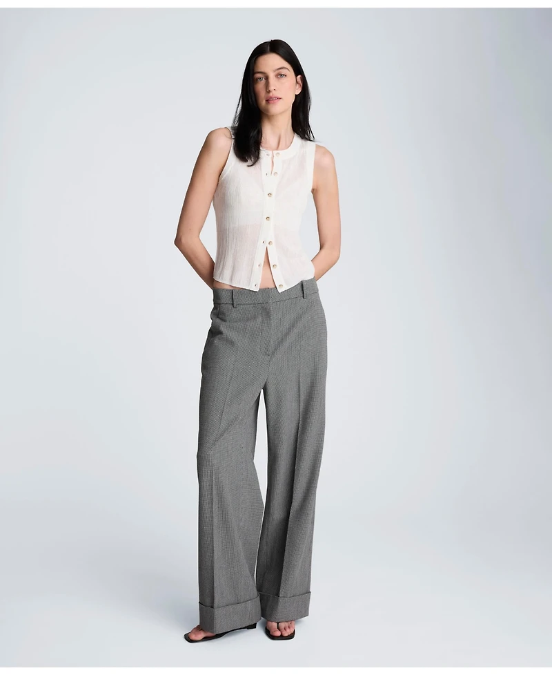 Kenneth Cole Women's Sheer Variegated Rib Vest