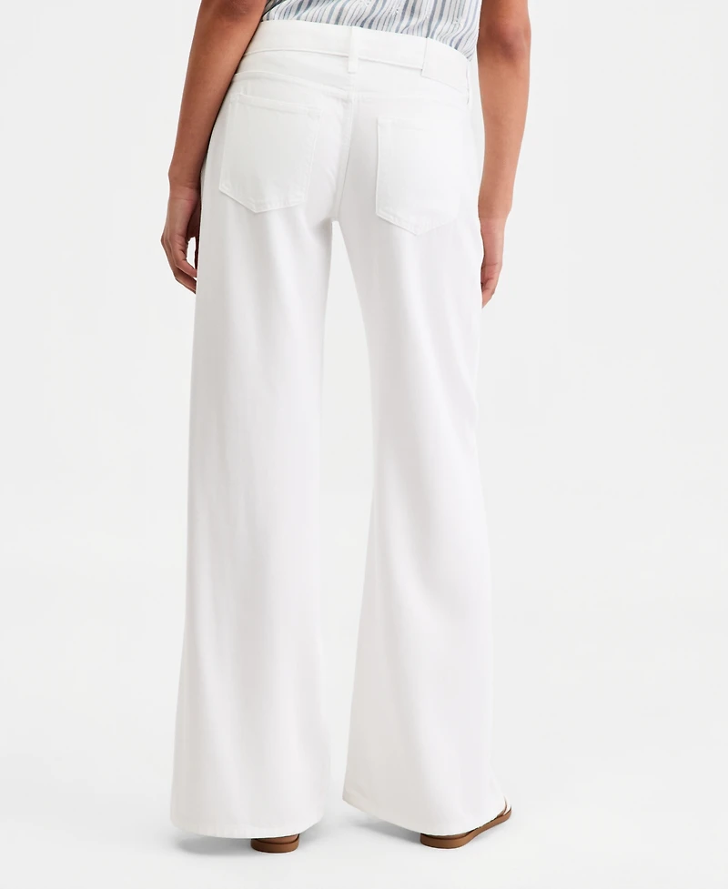 Lucky Brand Women's Liquid Luxe Super Low Rise Ultra Wide Leg Jeans