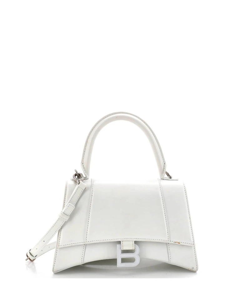 Pre-Owned Balenciaga Small Hourglass Top Handle Bag Leather
