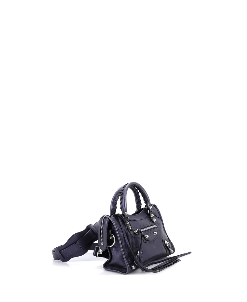 Pre-Owned Balenciaga Mini City Classic Studs Bag Leather