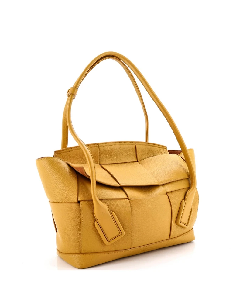 Pre-Owned Bottega Veneta Medium Arco Bag Maxi Intrecciato Leather