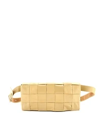 Pre-Owned Bottega Veneta Cassette Stretch Belt Bag Maxi Intrecciato Leather