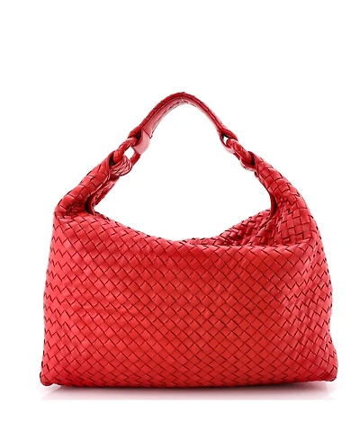 Pre-Owned Bottega Veneta Medium Sloane Hobo Intrecciato Nappa