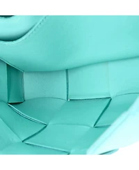 Pre-Owned Bottega Veneta Small Cassette Crossbody Bag Maxi Intrecciato Leather