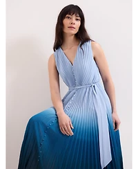 Phase Eight Women's Mira Pleated V-Neck Midi Dress