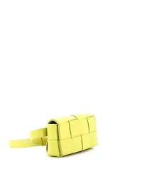 Pre-Owned Bottega Veneta Cassette Belt Bag Maxi Intrecciato Leather