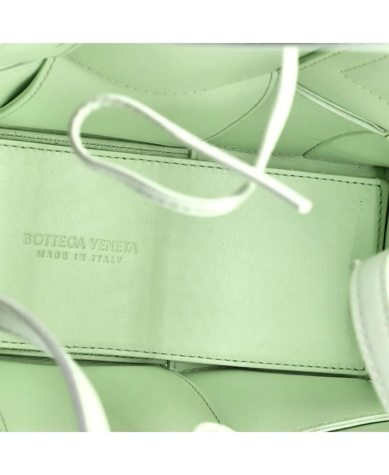 Pre-Owned Bottega Veneta Mini Arco Tote Maxi Intrecciato Plisse Leather