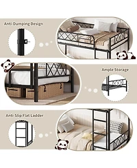 gaomon Velvet Upholstered Bed Frame with Headboard, Platform Bed with Wood Slats Support, No Box Spring, Noise Free