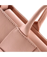 Pre-Owned Bottega Veneta East West Arco Top Handle Shoulder Bag Maxi Intrecciato Leather