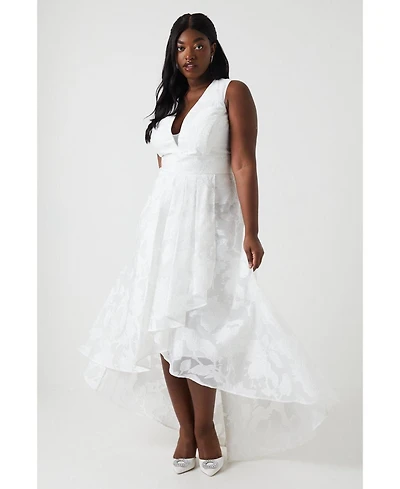 Coast Women's Plunge Neck Maxi Wedding Dress