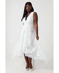 Coast Women's Plunge Neck Maxi Wedding Dress