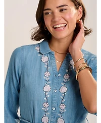 Brakeburn Women's Viviana Embroidered Maxi Dress