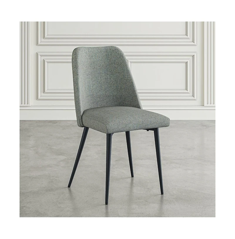 Jofran 2 Pc Solid Wood Curved Back Spindle Dining Chair Set