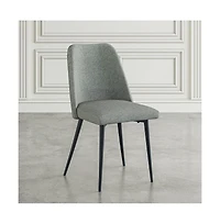 Jofran 2 Pc Solid Wood Curved Back Spindle Dining Chair Set