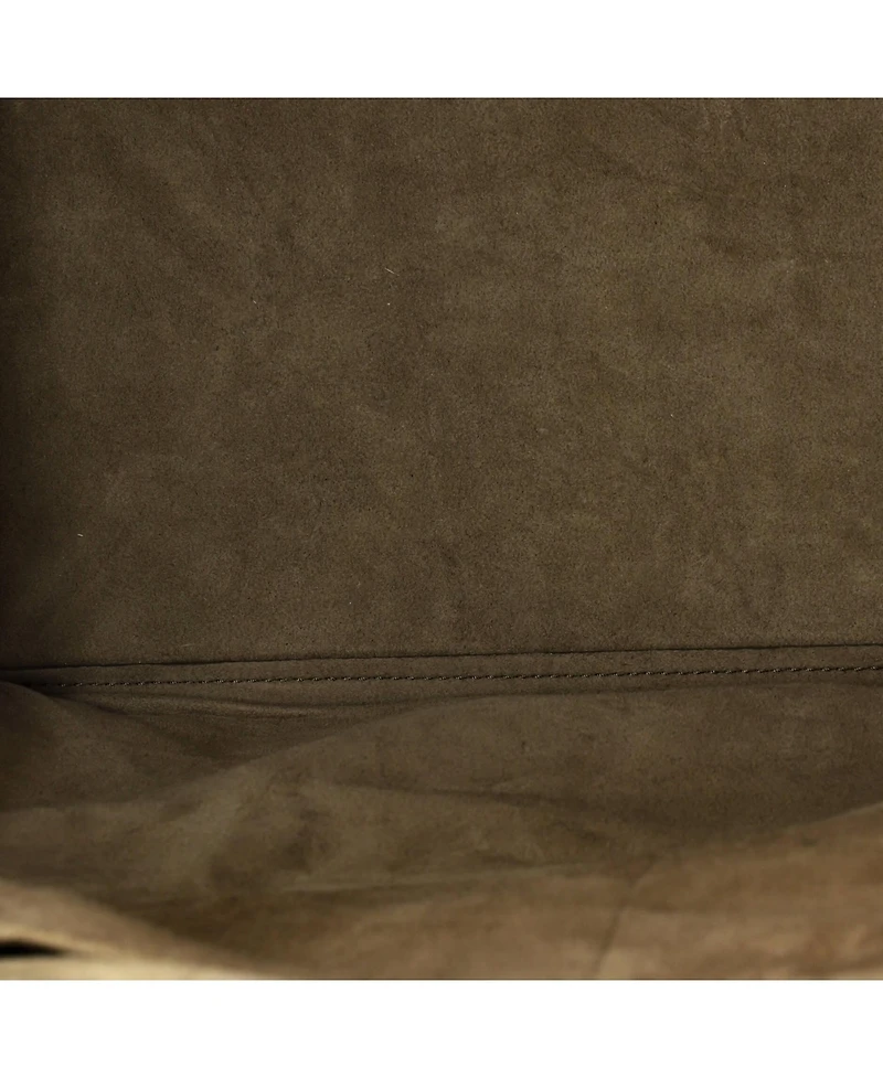Pre-Owned Bottega Veneta Palio Fold Over Tote Colorblock Nappa Leather With Intrecciato Detail