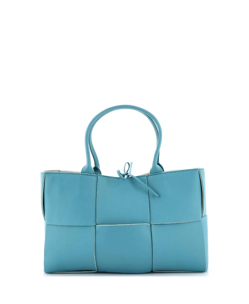 Pre-Owned Bottega Veneta Medium Arco Tote Maxi Intrecciato Leather