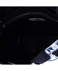 Pre-Owned Bottega Veneta Cassette Crossbody Bag Maxi Intrecciato Tie Dye Denim