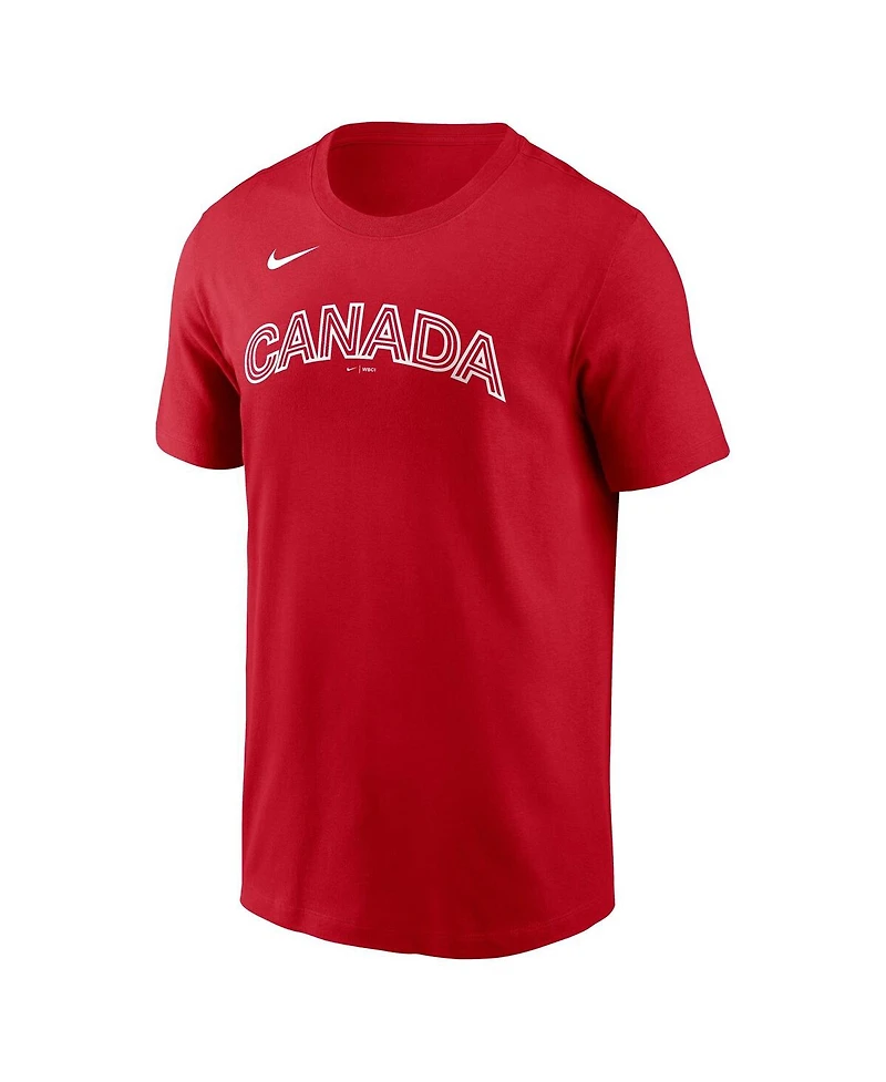 Nike Men's Josh Naylor Red Canada Baseball 2026 World Classic Name Number T-Shirt